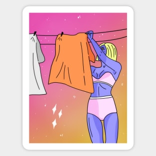 Laundry Time Sticker